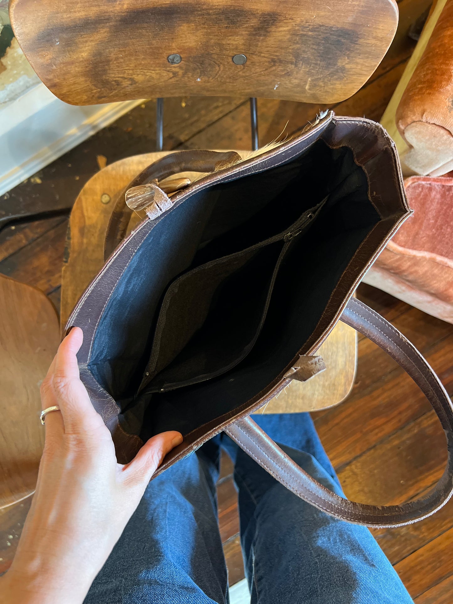 Vintage Jamin Puech Cowhide Bag